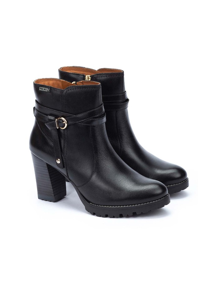 BOTINES NEGROS DE TACÓN PARA MUJER PIKOLINOS CONNELLY W7M-8806
