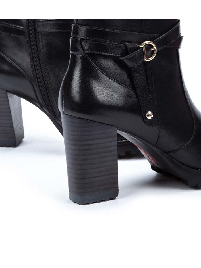 BOTINES NEGROS DE TACÓN PARA MUJER PIKOLINOS CONNELLY W7M-8806
