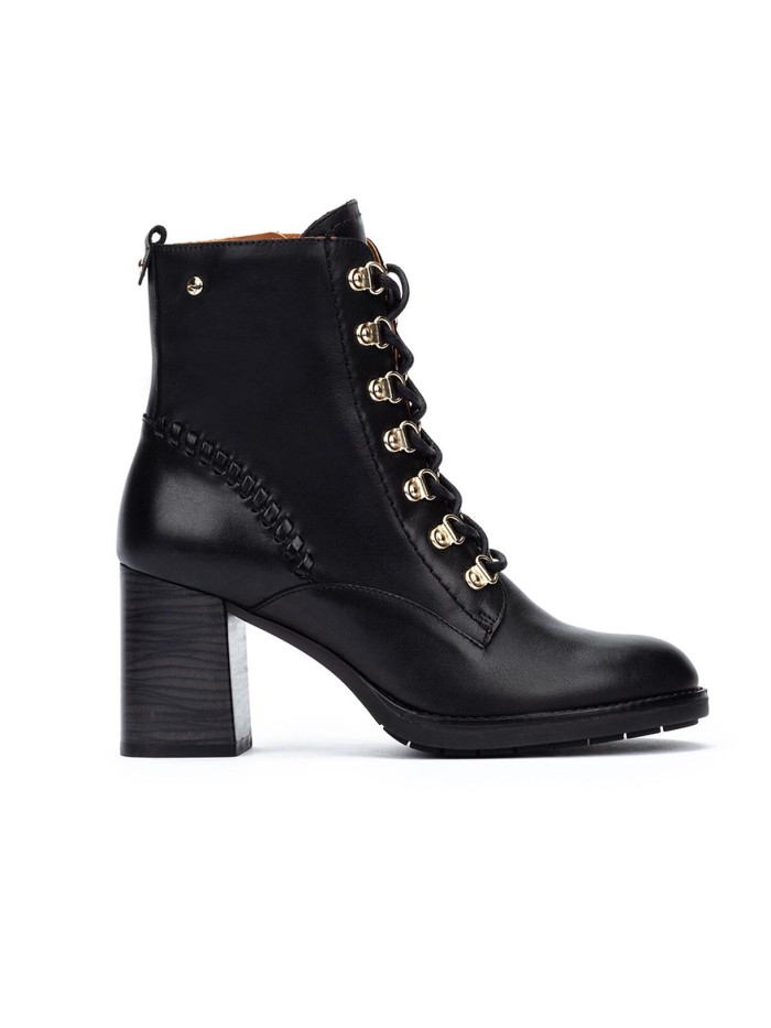 BOTAS DE TACÓN MUJER PIKOLINOS PALENCIA W9U-8955 NEGRO