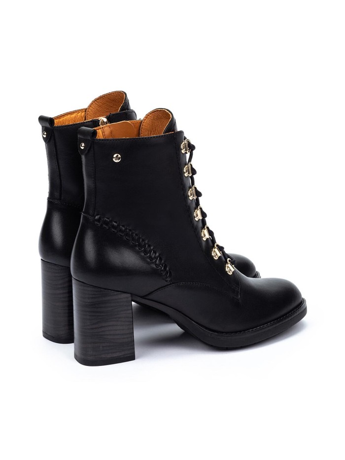 BOTAS DE TACÓN MUJER PIKOLINOS PALENCIA W9U-8955 NEGRO