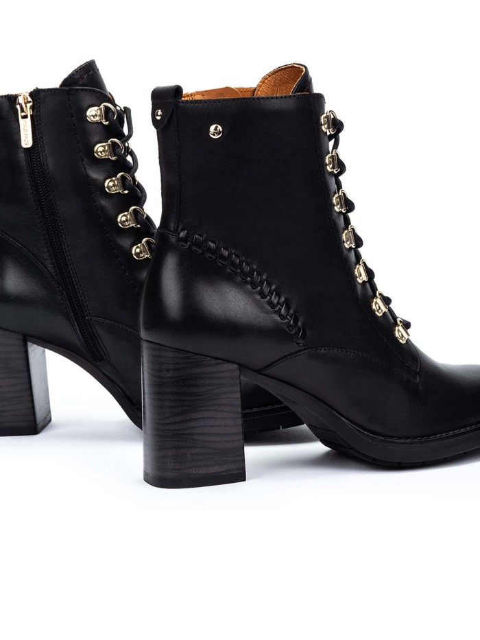 BOTAS DE TACÓN MUJER PIKOLINOS PALENCIA W9U-8955 NEGRO