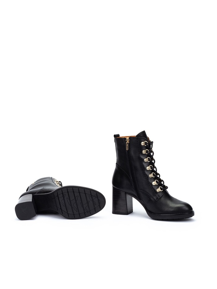 BOTAS DE TACÓN MUJER PIKOLINOS PALENCIA W9U-8955 NEGRO