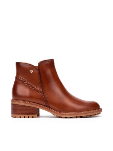 BOTINES DE TACÓN BAJO MEDINA W0D-8871 CUERO