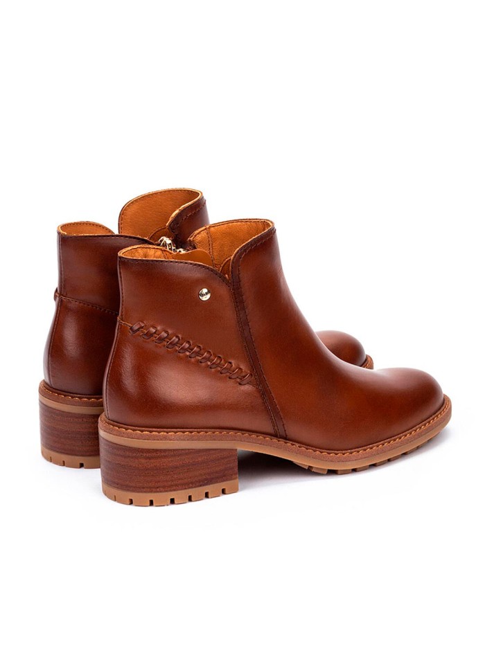 BOTINES DE TACÓN BAJO MEDINA W0D-8871 CUERO