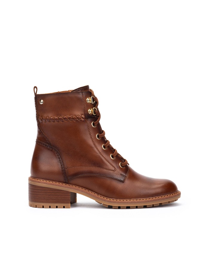 BOTINES CON CORDONES PIKOLINOS MEDINA W0D-8672 CUERO