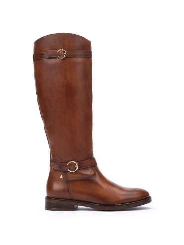 BOTAS PLANAS DE CAÑA ALTA MUJER PIKOLINOS PUERTOLLANO W3C-9632 CUERO