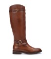 BOTAS PLANAS DE CAÑA ALTA MUJER PIKOLINOS PUERTOLLANO W3C-9632 CUERO