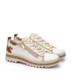 ZAPATOS DE MUJER CON CORDONES Y CREMALLERA BEIGE PIKOLINOS VIGO W3W-6979C1