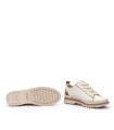 ZAPATOS DE MUJER CON CORDONES Y CREMALLERA BEIGE PIKOLINOS VIGO W3W-6979C1