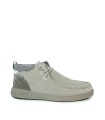 BOTÍN WALLABI DE ALGODÓN Y SERRAJE PITAS BAIKAL BEIGE