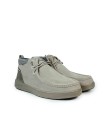 BOTÍN WALLABI DE ALGODÓN Y SERRAJE PITAS BAIKAL BEIGE