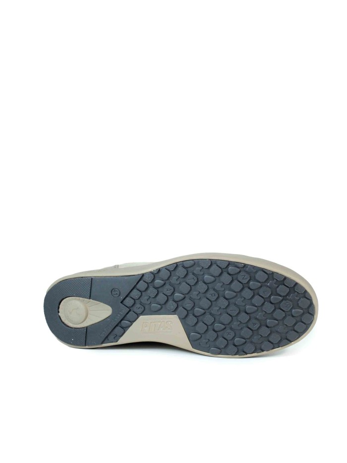 BOTÍN WALLABI DE ALGODÓN Y SERRAJE PITAS BAIKAL BEIGE