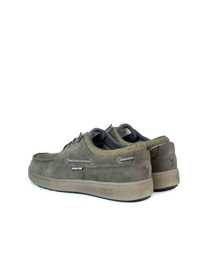 ZAPATO DE ALGODÓN Y SERRAJE PITAS DAKOTA TAUPE