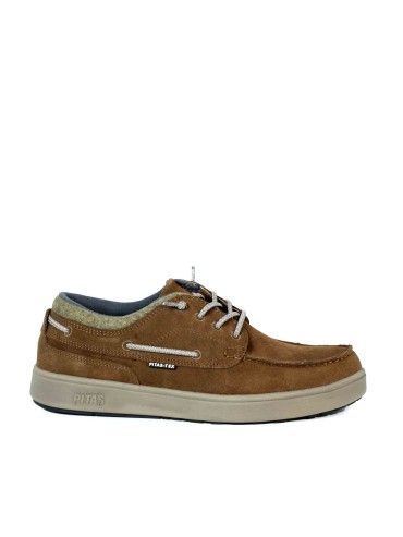 ZAPATO CON CORDONES ELÁSTICOS PITAS DAKOTA CAMEL