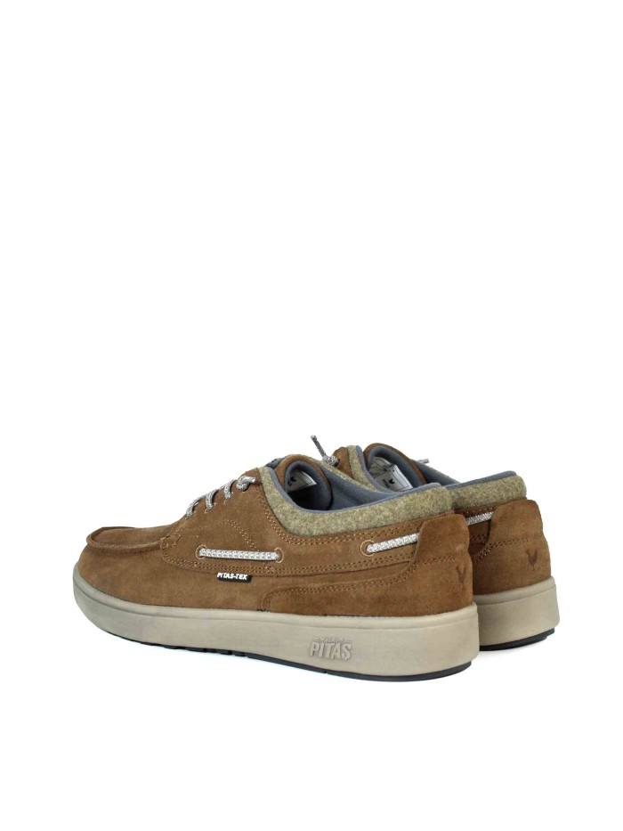 ZAPATO CON CORDONES ELÁSTICOS PITAS DAKOTA CAMEL