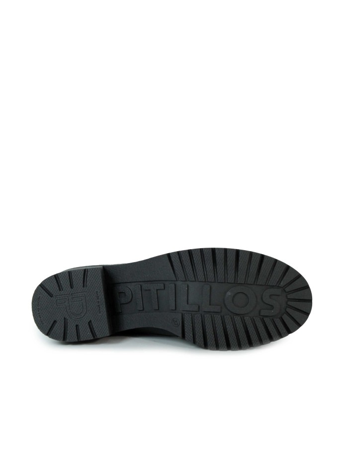 MOCASINES DE TACÓN PITILLOS MUJER 20220 NEGRO