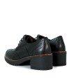 ZAPATO TIPO OXFORD CON TACÓN BAJO Y CORDONES PITILLOS 20221 NEGRO