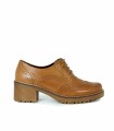 ZAPATO DE TACÓN CON CORDONES PITILLOS 20026 CUERO