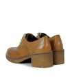 ZAPATO DE TACÓN CON CORDONES PITILLOS 20026 CUERO