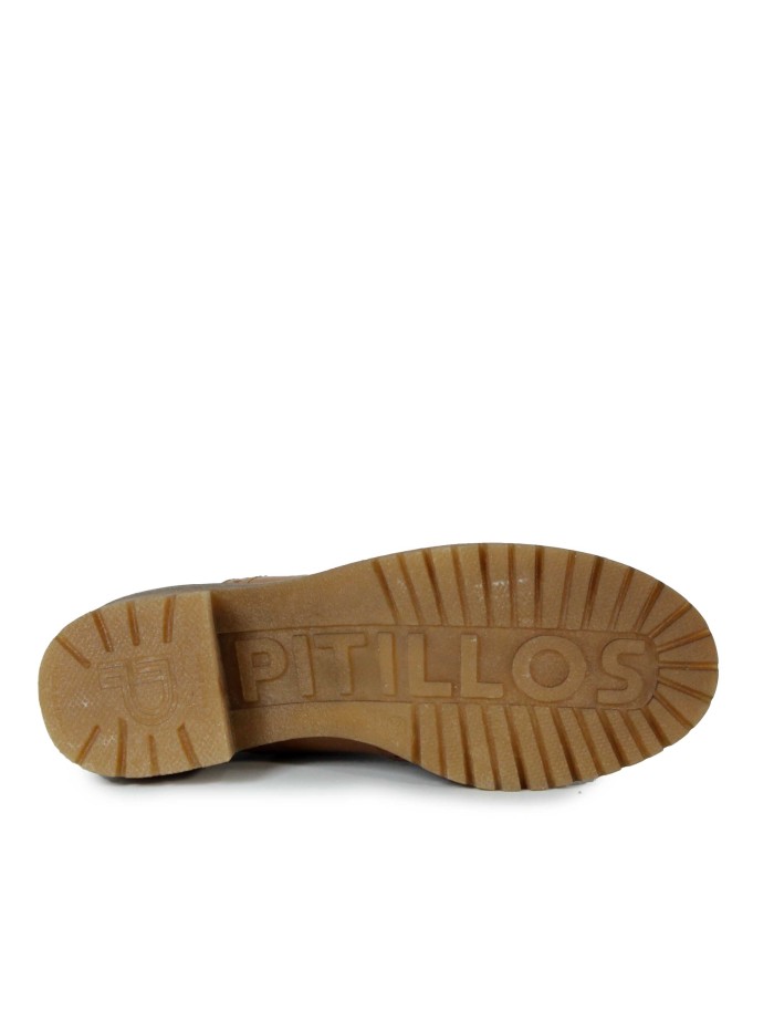 ZAPATO DE TACÓN CON CORDONES PITILLOS 20026 CUERO