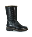 BOTA DE CAÑA MEDIA DE PIEL MUJER PITILLOS 10780 NEGRO