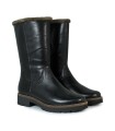 BOTA DE CAÑA MEDIA DE PIEL MUJER PITILLOS 10780 NEGRO