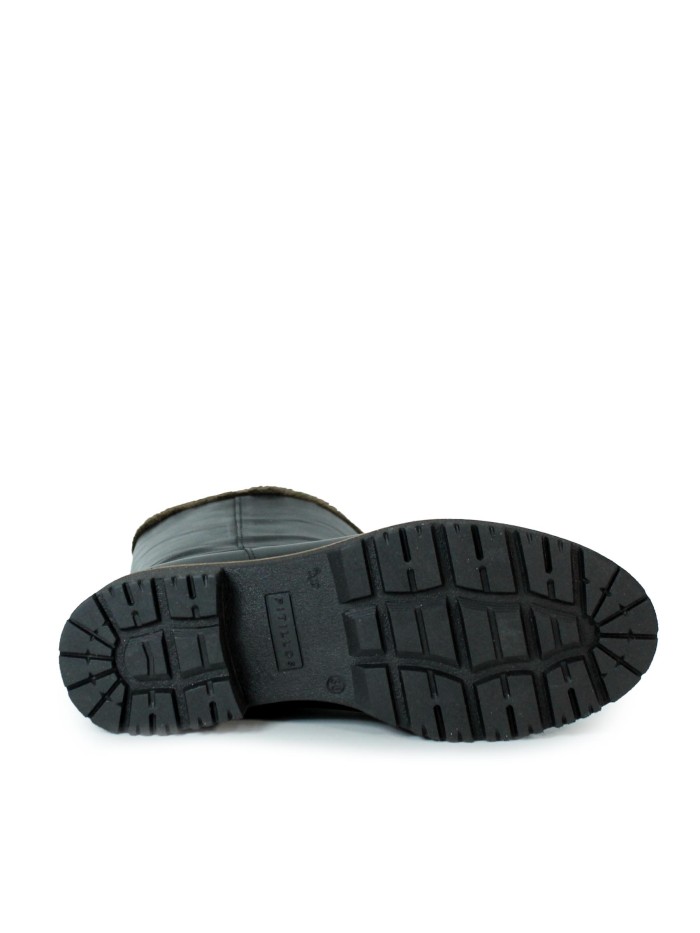 BOTA DE CAÑA MEDIA DE PIEL MUJER PITILLOS 10780 NEGRO