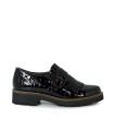 ZAPATOS DE CHAROL CON HEBILLA Y FLECOS PITILLOS 10772 BURDEOS