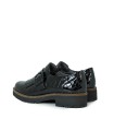 ZAPATOS TIPO MOCASÍN DE CHAROL CON HEBILLA Y FLECOS PITILLOS 10772 NEGRO