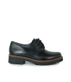 ZAPATOS DE CORDONES NEGROS PARA MUJER PITILLOS 10781