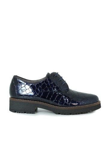 ZAPATOS DE CORDONES EN PIEL COCO PITILLOS 10771 MARINO