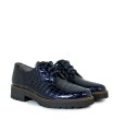 ZAPATOS DE CORDONES EN PIEL COCO PITILLOS 10771 MARINO