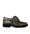 ZAPATOS DE CORDONES EN PIEL COCO PITILLOS 10771 BEIGE