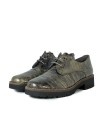ZAPATOS DE CORDONES EN PIEL COCO PITILLOS 10771 BEIGE