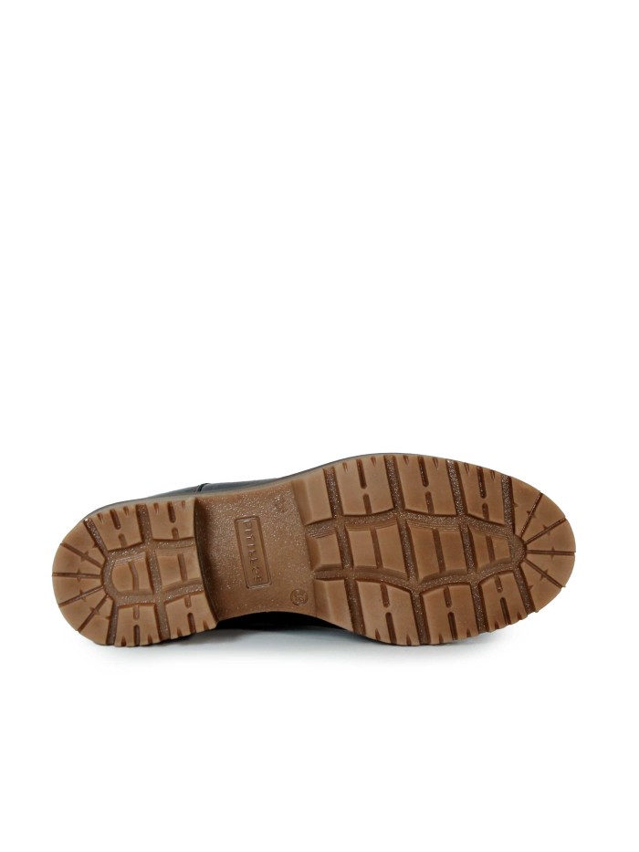 ZAPATOS DE CORDONES EN PIEL COCO PITILLOS 10081 MARRÓN