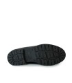 MOCASINES NEGROS DE PIEL CON ANTIFAZ Y FLECOS PARA MUJER PITILLOS 10783