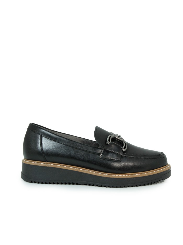 BLUCHER LAMINADO DE CORDONES EN NEGRO PITILLOS 10766