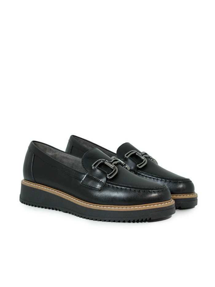 BLUCHER LAMINADO DE CORDONES EN NEGRO PITILLOS 10766