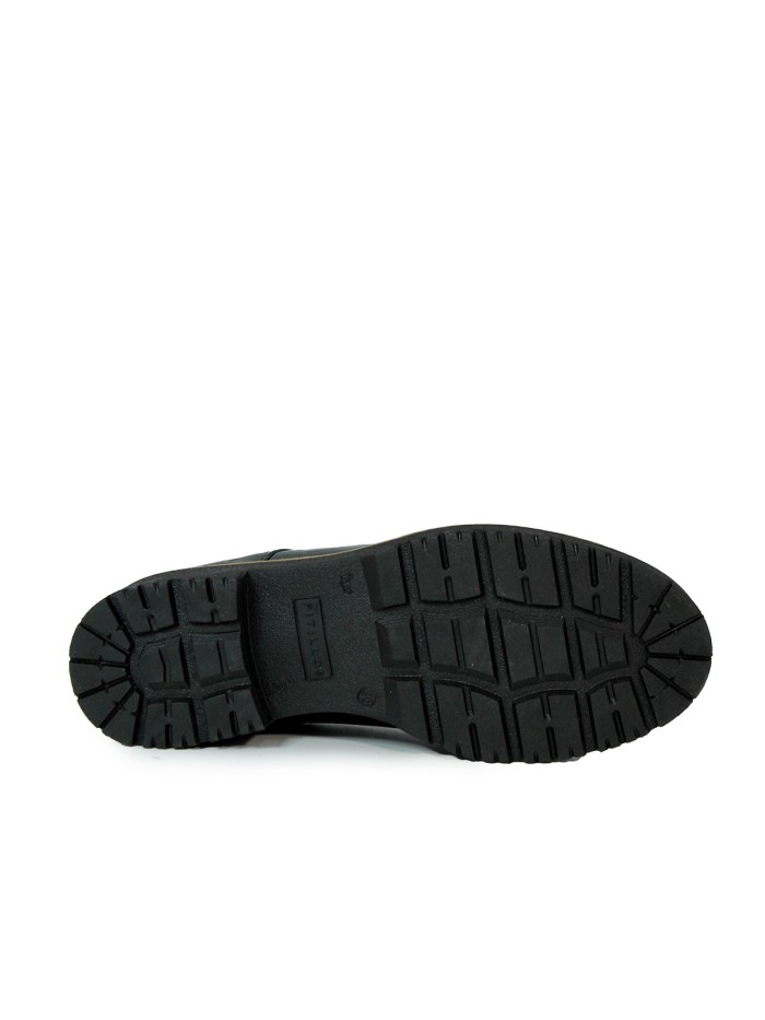 ZAPATOS DE CORDONES EN PIEL COCO PITILLOS 10771 NEGRO