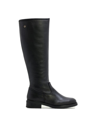 BOTA DE CAÑA ALTA TACÓN MEDIO PORRONET 4714 NEGRO