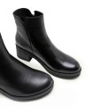 BOTINES DE PIEL CON CREMALLERA PORRONET 4732 NEGRO