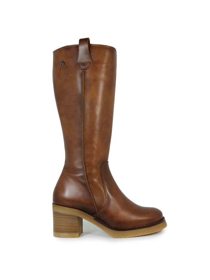 BOTAS DE PIEL CUERO CON CREMALLERA PORRONET 4766