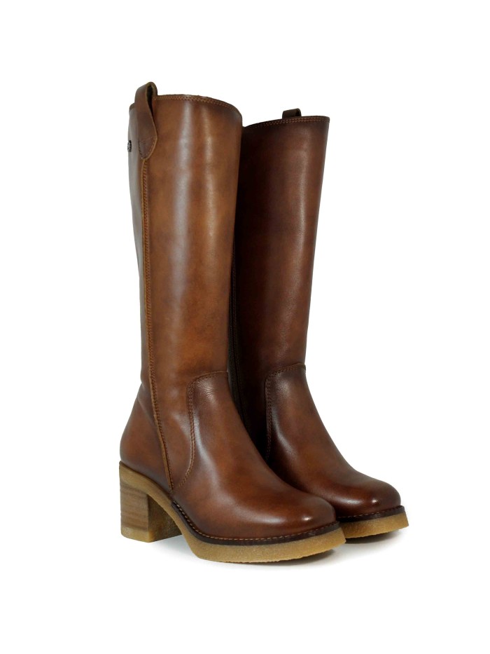 BOTAS DE PIEL CUERO CON CREMALLERA PORRONET 4766