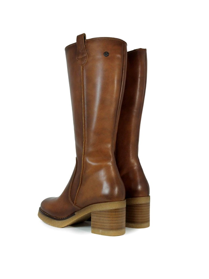 BOTAS DE PIEL CUERO CON CREMALLERA PORRONET 4766