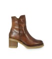 BOTINES DE PIEL CON CREMALLERA PORRONET 4762 CUERO