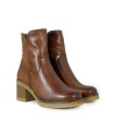 BOTINES DE PIEL CON CREMALLERA PORRONET 4762 CUERO