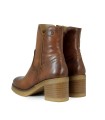 BOTINES DE PIEL CON CREMALLERA PORRONET 4762 CUERO