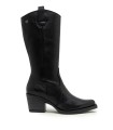 BOTA DE CAÑA ALTA TACÓN MEDIO PORRONET 4755 NEGRO