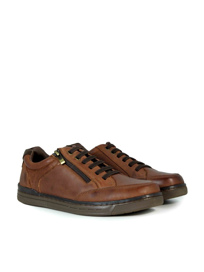 ZAPATILLAS DE PIEL CON CORDONES RHODSTOCK JACKS-18 CUERO
