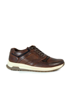 ZAPATILLAS DE PIEL CON CORDONES RHODSTOCK JACKS-10 MARRÓN